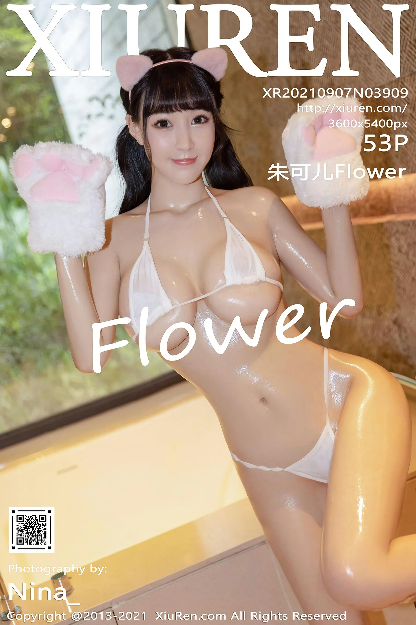 [XiuRen秀人网]VOL.3909 女神朱可儿Flower桂林旅拍私房三点式内衣秀丰满身材诱惑写真53P-秀人网官方网站